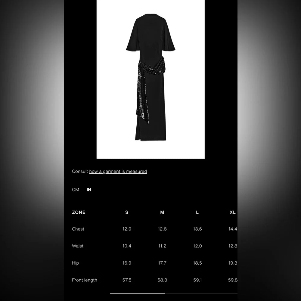 ZARA CUMMERBUND MIDI DRESS - Picture 17 of 17